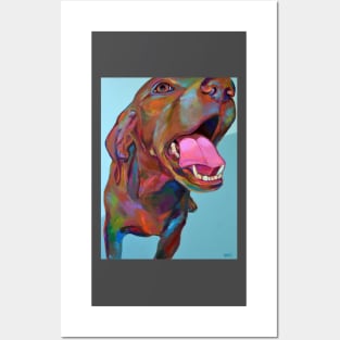 Colorful VIZSLA Painting by Robert Phelps Posters and Art